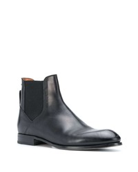 schwarze Chelsea Boots aus Leder von Ermenegildo Zegna