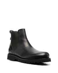 schwarze Chelsea Boots aus Leder von Woolrich