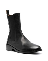 schwarze Chelsea Boots aus Leder von Marsèll