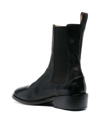 schwarze Chelsea Boots aus Leder von Marsèll