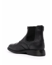 schwarze Chelsea Boots aus Leder von Hogan