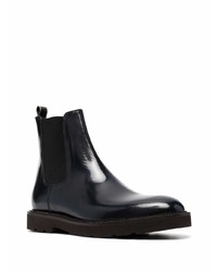 schwarze Chelsea Boots aus Leder von Paul Smith