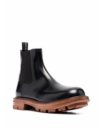 schwarze Chelsea Boots aus Leder von Alexander McQueen