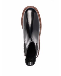 schwarze Chelsea Boots aus Leder von Alexander McQueen