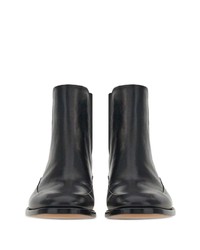 schwarze Chelsea Boots aus Leder von Ferragamo