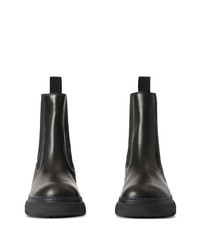 schwarze Chelsea Boots aus Leder von Burberry