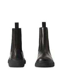 schwarze Chelsea Boots aus Leder von Burberry