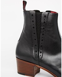 schwarze Chelsea Boots aus Leder von Jeffery West