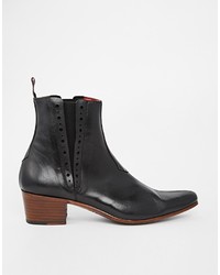 schwarze Chelsea Boots aus Leder von Jeffery West