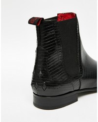 schwarze Chelsea Boots aus Leder von Jeffery West