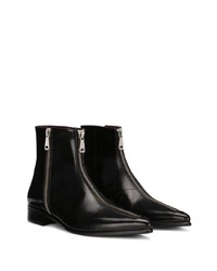 schwarze Chelsea Boots aus Leder von Dolce & Gabbana