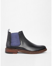 schwarze Chelsea Boots aus Leder von Ben Sherman