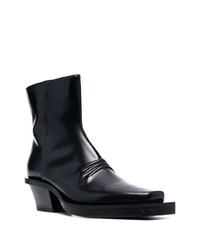 schwarze Chelsea Boots aus Leder von 1017 Alyx 9Sm