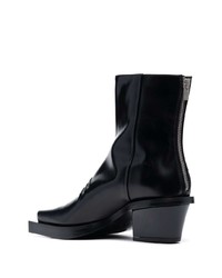 schwarze Chelsea Boots aus Leder von 1017 Alyx 9Sm