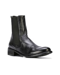 schwarze Chelsea Boots aus Leder von Officine Creative