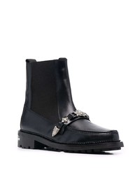 schwarze Chelsea Boots aus Leder von Toga Virilis