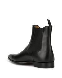 schwarze Chelsea Boots aus Leder von Magnanni