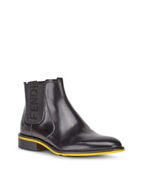 schwarze Chelsea Boots aus Leder von Fendi