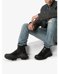 schwarze Chelsea Boots aus Leder von Gucci