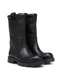 schwarze Chelsea Boots aus Leder von Diesel