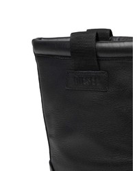 schwarze Chelsea Boots aus Leder von Diesel