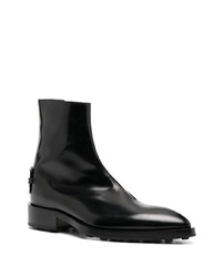 schwarze Chelsea Boots aus Leder von Jil Sander