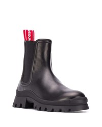 schwarze Chelsea Boots aus Leder von DSQUARED2