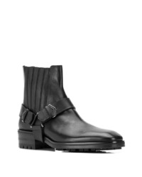 schwarze Chelsea Boots aus Leder von Jimmy Choo