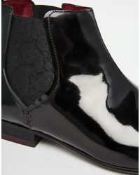 schwarze Chelsea Boots aus Leder von Ted Baker