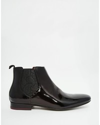 schwarze Chelsea Boots aus Leder von Ted Baker