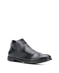 schwarze Chelsea Boots aus Leder von Officine Creative