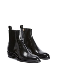 schwarze Chelsea Boots aus Leder von Giuseppe Zanotti