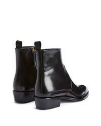 schwarze Chelsea Boots aus Leder von Giuseppe Zanotti