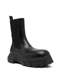 schwarze Chelsea Boots aus Leder von Rick Owens