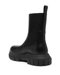 schwarze Chelsea Boots aus Leder von Rick Owens