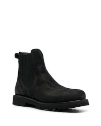 schwarze Chelsea Boots aus Leder von Woolrich