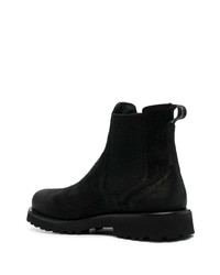 schwarze Chelsea Boots aus Leder von Woolrich