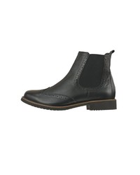 schwarze Chelsea Boots aus Leder von Lui by tessamino