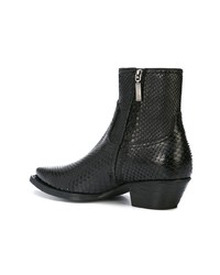 schwarze Chelsea Boots aus Leder von Saint Laurent