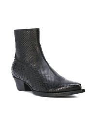 schwarze Chelsea Boots aus Leder von Saint Laurent