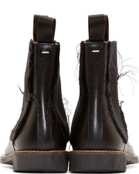 schwarze Chelsea Boots aus Leder