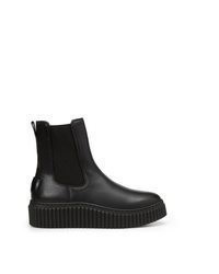 schwarze Chelsea Boots aus Leder von Marc O'Polo