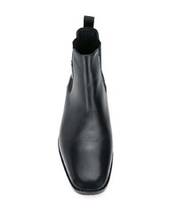 schwarze Chelsea Boots aus Leder von Karl Lagerfeld