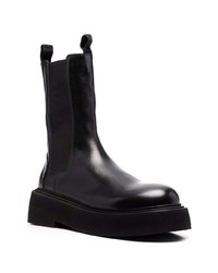 schwarze Chelsea Boots aus Leder von Marsèll