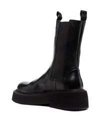 schwarze Chelsea Boots aus Leder von Marsèll