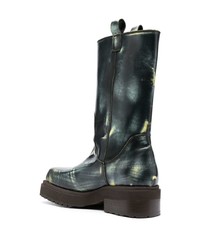 schwarze Chelsea Boots aus Leder von Eckhaus Latta