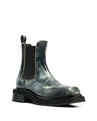 schwarze Chelsea Boots aus Leder von Eckhaus Latta