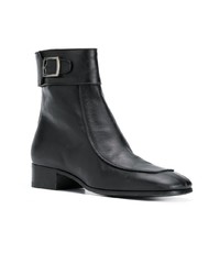 schwarze Chelsea Boots aus Leder von Saint Laurent