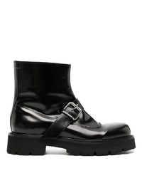 schwarze Chelsea Boots aus Leder von MM6 MAISON MARGIELA