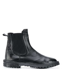 schwarze Chelsea Boots aus Leder von Moma